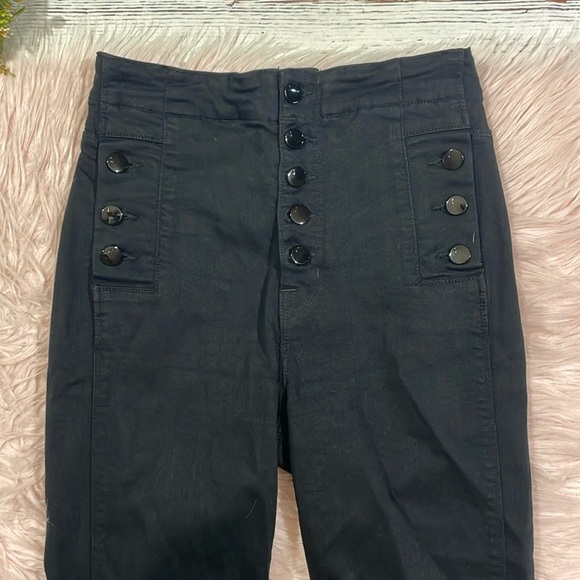 J Brand Natasha Sky Skinny High Rise Jeans in Seriously Black - Picture 3 of 13